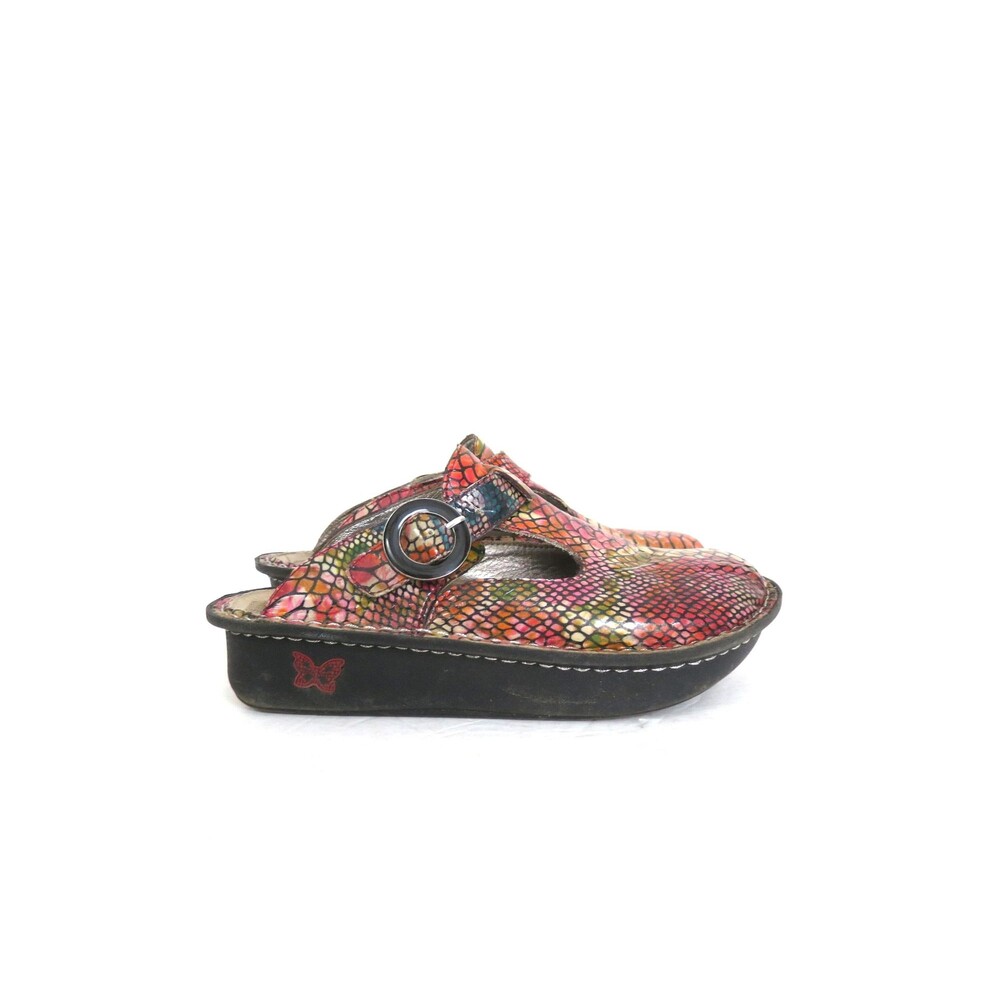 Allegra Sandals slip on mules Colorful slides closed toe Womens shoes 37